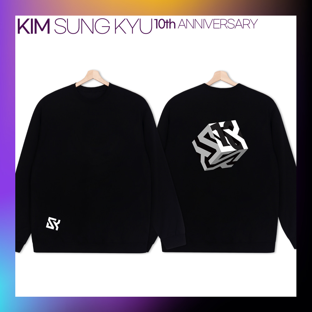KIM SUNG KYU 10th ANNIVERSARY SWEAT SHIRT (BLACK) (OVERSEA)
