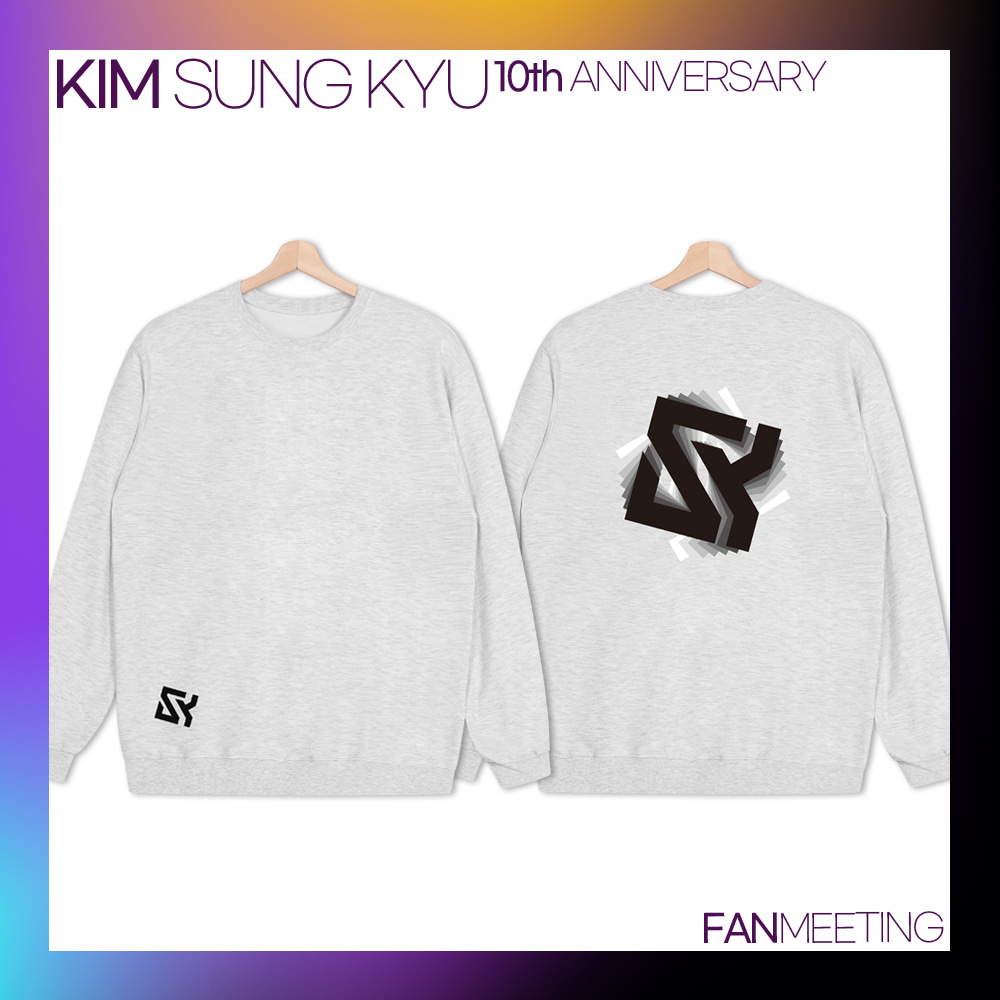 KIM SUNG KYU 10th ANNIVERSARY SWEAT SHIRT (MELANGE) (OVERSEA)