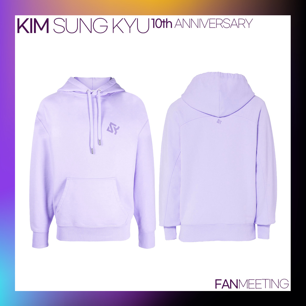 KIM SUNG KYU 10th ANNIVERSARY HOODIE (LIGHT PURPLE) (OVERSEA)